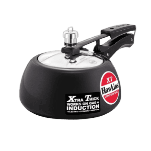 Hawkins Contura Black XT Pressure Cooker | 2 L | Hard Anodised Inner Lid Cooker | Black | CXT20