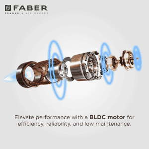 Faber HOOD MYSTIC Chimney | 90 cm | Black | BLDC FL HC BK 90