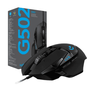 Logitech G502 Hero Wired Optical Gaming Mouse | 25K Sensor | Adj DPI Upto 25600 | Black