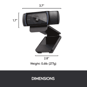 Logitech C920 HD Pro Webcam | Black