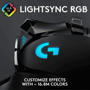 Logitech G502 Hero Wired Optical Gaming Mouse | 25K Sensor | Adj DPI Upto 25600 | Black