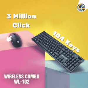 Lapcare  Wireless Keyboard and Mouse Combo | Black | WL-102