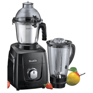 Sujata Mixer Grinder | 1000 W | 4 Jars | Black | MG03