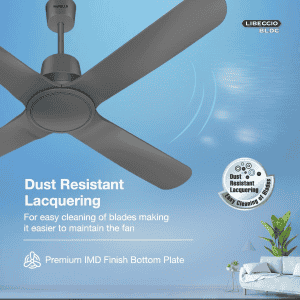 Havells Libeccio Bldc Motor Ceiling Fan | 1200mm | 5 Stars | Slate