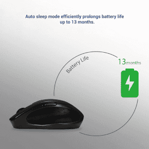 ASUS MW203 Multi Device Wireless Silent Mouse | 2.4GHz | 2400 DPI | Black