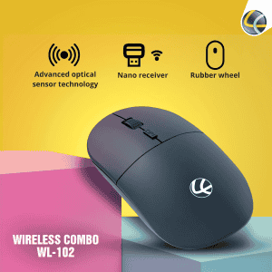 Lapcare  Wireless Keyboard and Mouse Combo | Black | WL-102
