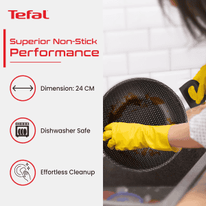Tefal Simply Chef Kadhai | 24 cm | Red | 2100096340