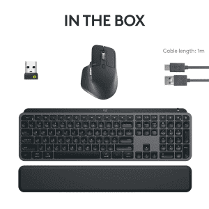 Logitech MX Keys S Combo Wireless Keyboard | Bluetooth | Black