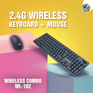 Lapcare  Wireless Keyboard and Mouse Combo | Black | WL-102