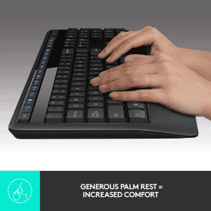 Logitech comfort Wireless Keyboard and Mouse combo | Black | MK345