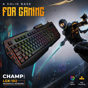 Lapcare Champ RGB Gaming Keyboard | Multi Key Anti ghosting | LGK-102