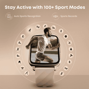 Fastrack Jupiter S1 Smartwatch | 1.83 inch | BT Calling | Beige