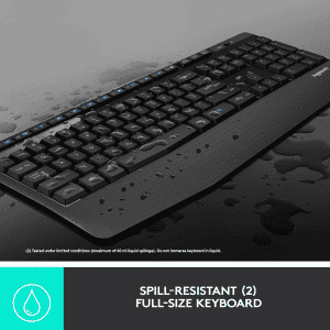 Logitech comfort Wireless Keyboard and Mouse combo | Black | MK345