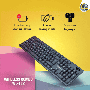 Lapcare  Wireless Keyboard and Mouse Combo | Black | WL-102