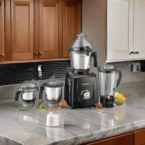Sujata Mixer Grinder | 1000 W | 4 Jars | Black | MG03