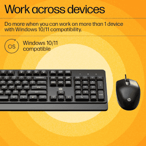 HP KM 180 Wired Mouse and Keyboard Combo | Black