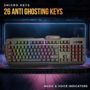 Lapcare Champ RGB Gaming Keyboard | Multi Key Anti ghosting | LGK-102
