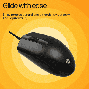 HP KM 180 Wired Mouse and Keyboard Combo | Black