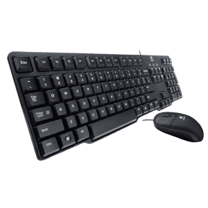Logitech MK100 wired keyboard mouse Combo Set | Black