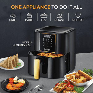 Prestige Nutrifry Digital Air Fryer | 4.5L | Black