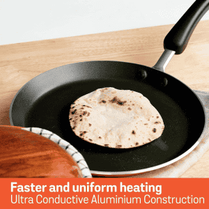 Meyer Non Stick Aluminium Dosa Tawa | 28cm | Orange | 01822-T001