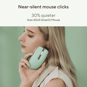ASUS SmartO Silent Plus Wireless Mouse | Green | MD200