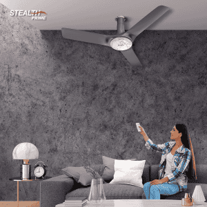 Havells Stealth Prime Bldc Motor Ceiling Fan | 1200Mm | 5 Stars | With Rf Remote | Marbel Dusk