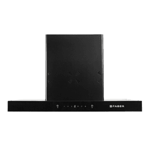 Faber Hood Cygnus | 1400m3/hr | Ducted Auto Clean Wall Mounted Chimney with Odor Sensor | Black | 3D 75 IN HC SC FL BK
