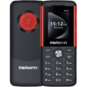 Karbonn K101i Dual SIM Keypad Mobile | 32GB | Black and Red
