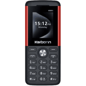 Karbonn K101i Dual SIM Keypad Mobile | 32GB | Black and Red