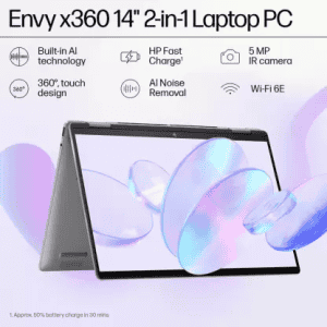 HP Envy Thin and Light Laptop | AMD Ryzen 5 Hexa Core 8640HS |  16 GB | 512 GB SSD | Silver | 14-FA0038AU