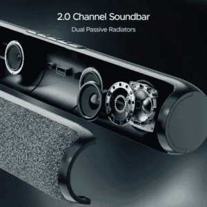 boAt Aavante Bar 590 Bluetooth Soundbar | 25 W | Pebble Black