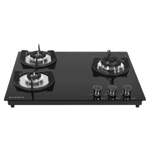 Faber HOB SUPERIA HT653 BR AI Glass Automatic Hob | 3 Burner