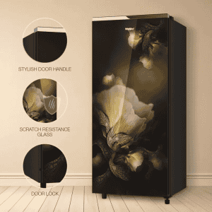 Whirlpool Icemagic Pro Single Door Refrigerator | 192L | 5 Star | Intellisense Inverter Technology | Gold Dust | 73273 215 IMPRO GD PRM 5S INV