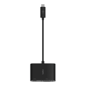 Belkin USB C to VGA Charge Adapter | Black | AVC001BTBK