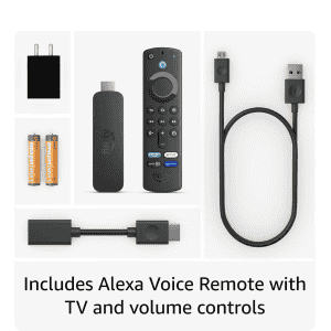 Amazon Fire TV Stick 4K | Alexa Voice Remote 3rd Gen | Dolby Vision and Atmos Support | Black | GENB0BTFPKY98
