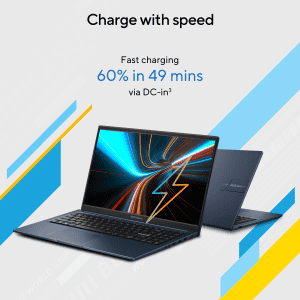Asus Vivobook 15 Laptop | Intel Core i3 | 12th Gen 1215U | 16 GB | 512 GB SSD | Quiet Blue | X1504ZA-NJ341WS