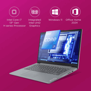 Lenovo IdeaPad Slim 3 Laptop | 13th Gen Intel Core i7 13620H | 16GB | 512GB SSD | Intel UHDGraphics | Arctic Grey | 83EM00GTIN
