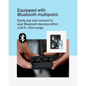 Belkin SoundForm Rhythm True Wireless Earbuds | IPX5 | Built in Microphone | Black | AUC012BTBK