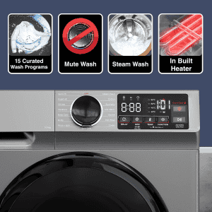 Godrej 10 Kg Digi Inverter Fully Automatic Front Load Washing Machine | 5 Star | Silver Stream | WFEON CEL 1014 IEBT SLSR
