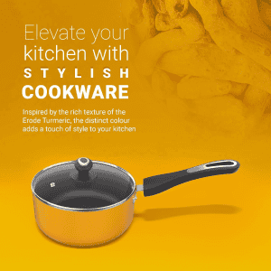 ‎Preethi Dura Collection Non Stick Milk Pan | 16 cm | Yellow