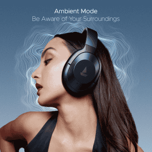 Boat Nirvanaa Headset | Hybrid Active Noise Cancellation | 65H Playback | Bold Blue | 751ANC T