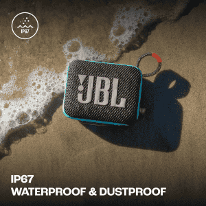 JBL Go 4 Wireless Ultra Portable Bluetooth Speaker | Water & Dust Proof | Black Orange | JBLGO4BLKO