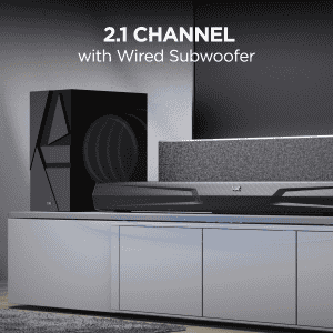 boAt Aavante Bar Quake Bluetooth Soundbar | 200W | 2.1 Channel | Midnight Black