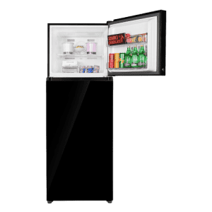Haier 328L Top Mount Refrigerator | 2 Star | Frost Free | Black Glass Finish | HRF-3782PKG-P