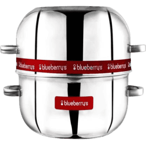 BlueBerry' s Stainless Steel Thermal Rice Cooker | 1.5 Kg |  Choodarapetty with Stainless Steel Pot | Silver