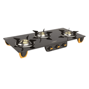 V-Guard VGM 3D Stainless Steel Manual Gas Stove | 3 Burner