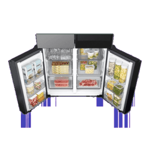 Samsung Frost Free French Door Convertible Refrigerator | 809 L | Clean Charcoal & Stainless Steel | RF71DB9950QDTL