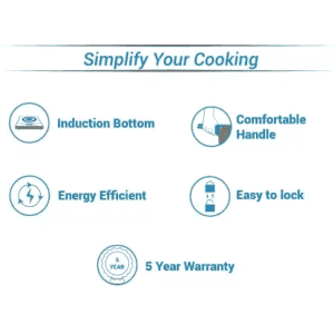 Pigeon Inner Lid Induction Bottom Pressure Cooker |  3 L | Aluminium | 12642