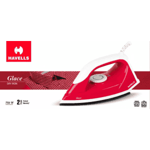 Havells Glace Ruby Dry Iron | 750 W | Red